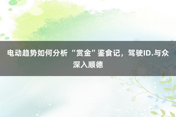 电动趋势如何分析 “赏金”鉴食记，驾驶ID.与众深入顺德