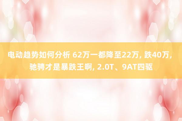 电动趋势如何分析 62万一都降至22万, 跌40万, 驰骋才是暴跌王啊, 2.0T、9AT四驱