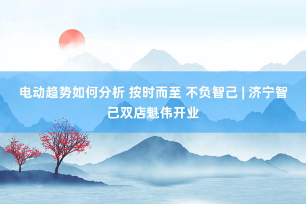 电动趋势如何分析 按时而至 不负智己 | 济宁智己双店魁伟开业